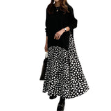 Round Neck Fake Two Piece Dress