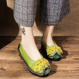 Berry Comfort Soft Sole Leather Shoes