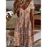 Bohemian Printed Beach Dresses