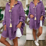 Button Loose Long Sleeve Shirt