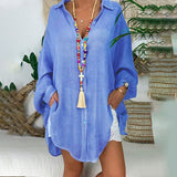 Button Loose Long Sleeve Shirt