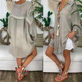 Button Loose Long Sleeve Shirt