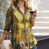 Casual Loose Digital Print Shirt