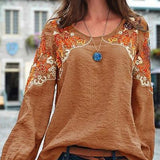 Casual Loose Embroidered Top