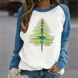 Casual Printed Fleece Sweatshirt