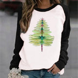 Casual Printed Fleece Sweatshirt