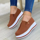Casual Zip-up Platform Shoes