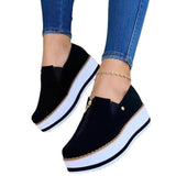 Casual Zip-up Platform Shoes