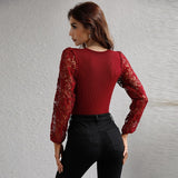 Cutout Sleeve Crew Neck Sweater