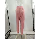 Elastic Waist Casual Cropped Pants