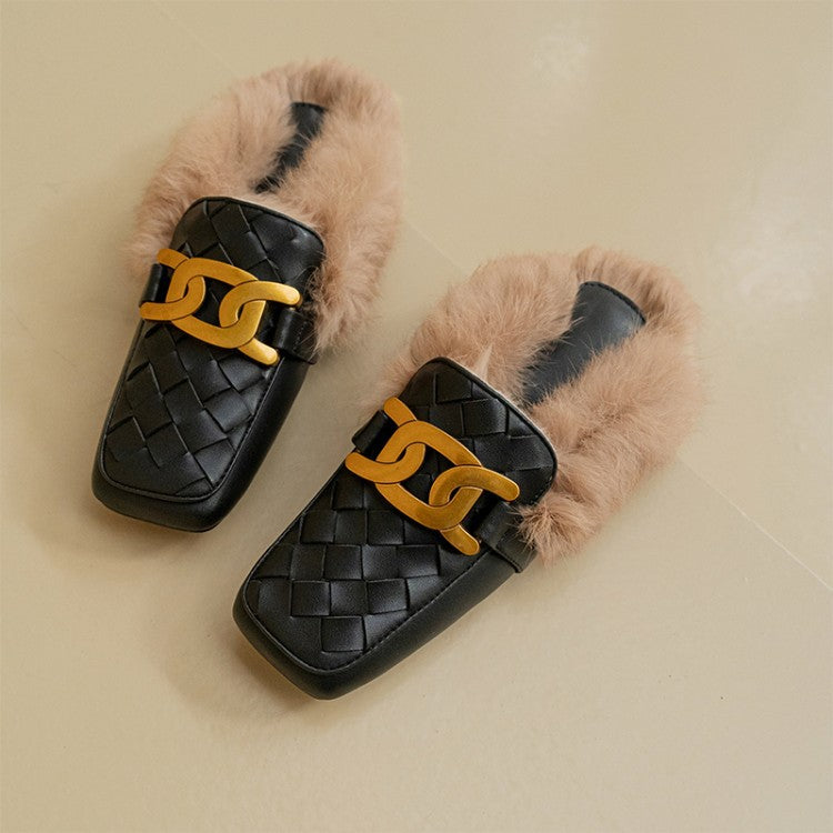 Flat Fleece Slip-on Loafers