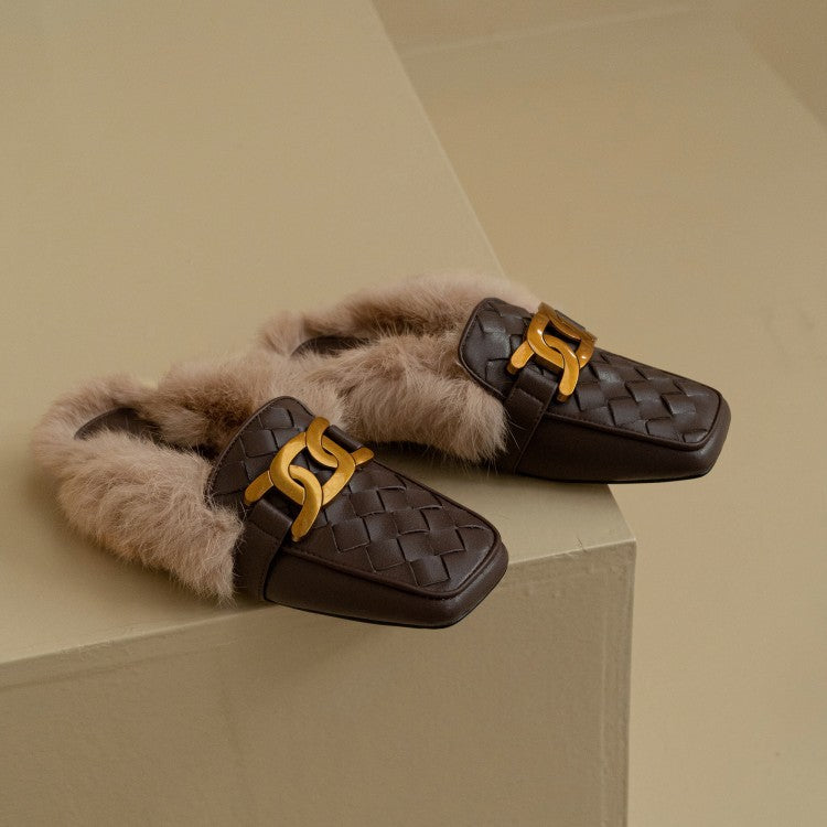 Flat Fleece Slip-on Loafers