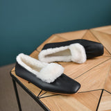 Flat Sheepskin Warm Shoes