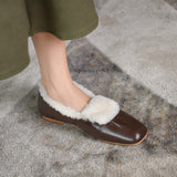 Flat Sheepskin Warm Shoes