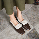 Flat Sheepskin Warm Shoes