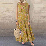 Floral Print Crewneck Dress