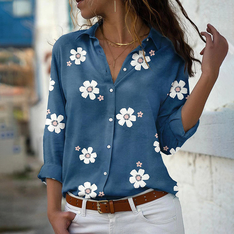 Floral Print Long-Sleeve Shirt