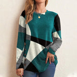 Geometric Color Block Printed T-Shirt