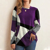 Geometric Color Block Printed T-Shirt