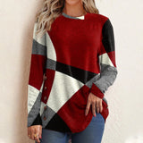 Geometric Color Block Printed T-Shirt