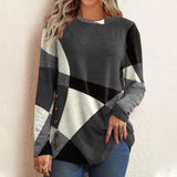 Geometric Color Block Printed T-Shirt