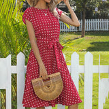 Hilary Spot Maxi Dress 