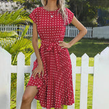 Hilary Spot Maxi Dress 