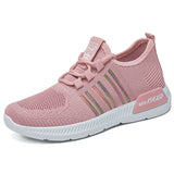 Lace Up Ladies Flyknit Running Shoes