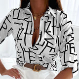 Ladies Fashion Print Top