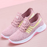 Lightweight Stretch Lace Up Mesh Sneakers