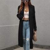 Long Loose And Elegant Knitted Cardigan