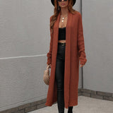 Long Loose And Elegant Knitted Cardigan