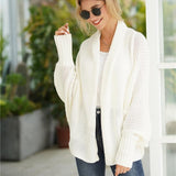 Dolman Sleeve Knitted Cardigan