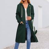 Loose Zip Maxi Cardigan Jacket