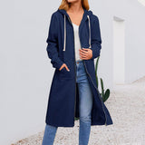 Loose Zip Maxi Cardigan Jacket