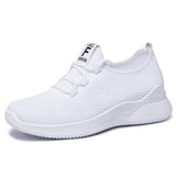 Mesh Soft Sole Round Toe Fly Knit Sneakers