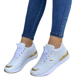 Panel Lace-up Platform Sneakers