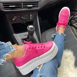 Platform Fashion Lace-up Casual Shoes