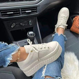 Platform Fashion Lace-up Casual Shoes