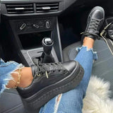 Platform Fashion Lace-up Casual Shoes