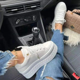 Platform Fashion Lace-up Casual Shoes