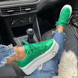 Platform Fashion Lace-up Casual Shoes