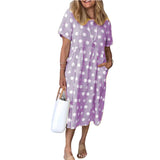 Polka Dot Concealed Pocket Dress