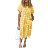 Polka Dot Concealed Pocket Dress