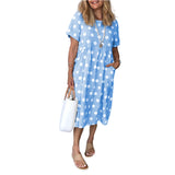Polka Dot Concealed Pocket Dress
