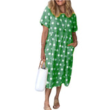 Polka Dot Concealed Pocket Dress