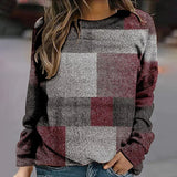 Printed Crew Neck Long Sleeve T-Shirt