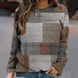 Printed Crew Neck Long Sleeve T-Shirt