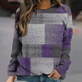 Printed Crew Neck Long Sleeve T-Shirt