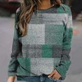 Printed Crew Neck Long Sleeve T-Shirt